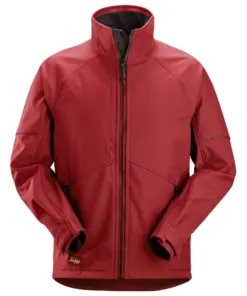 Snickers 1258 AllroundWork Softshell Jacket in Chili Red/Black