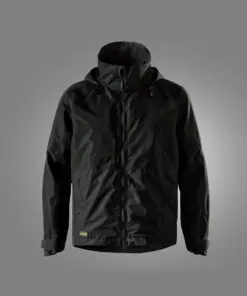 Snickers 1304 AllroundWork Waterproof Shell Jacket in Black/Black