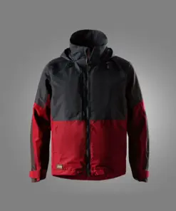 Snickers 1304 AllroundWork Waterproof Shell Jacket in Chili Red/Black