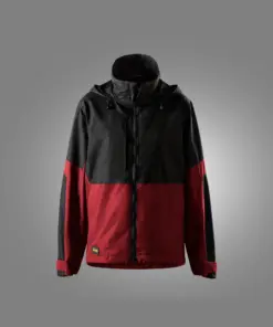Snickers 1374 AllroundWork Women's Waterproof Jacket in Chili Red/Black