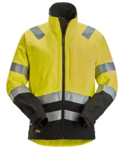 Snickers 1532 High-Vis Class 2/3 Jacket in High Visibility Yellow/Black