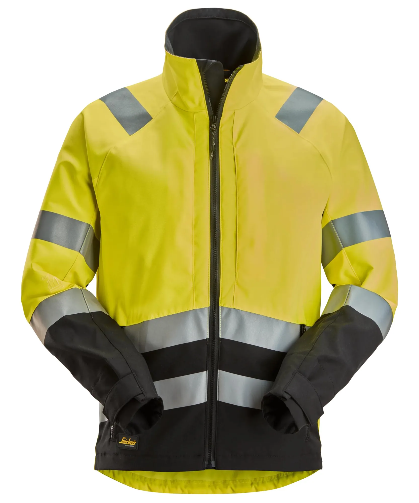 Snickers 1532 High-Vis Class 2/3 Jacket in High Visibility Yellow/Black