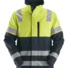 Snickers 1560 ProtecWork Jacket High-Vis Class 1 in Navy/High Visibility Yellow