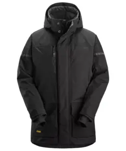 Snickers 1801 AllroundWork Waterproof Insulated Parka in Black/Black