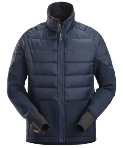 Snickers 1902 FlexiWork Hybrid Jacket in Navy/Dark Navy Melange