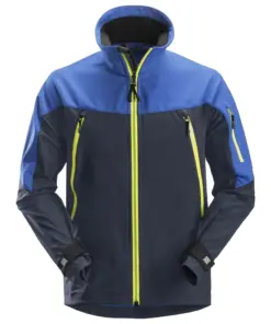 Snickers 1940 FlexiWork Softshell Stretch Jacket in True Blue/Navy