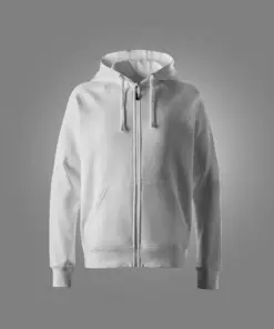 Snickers 2026 Classic Sweatshirt Full Zip Hoodie in White