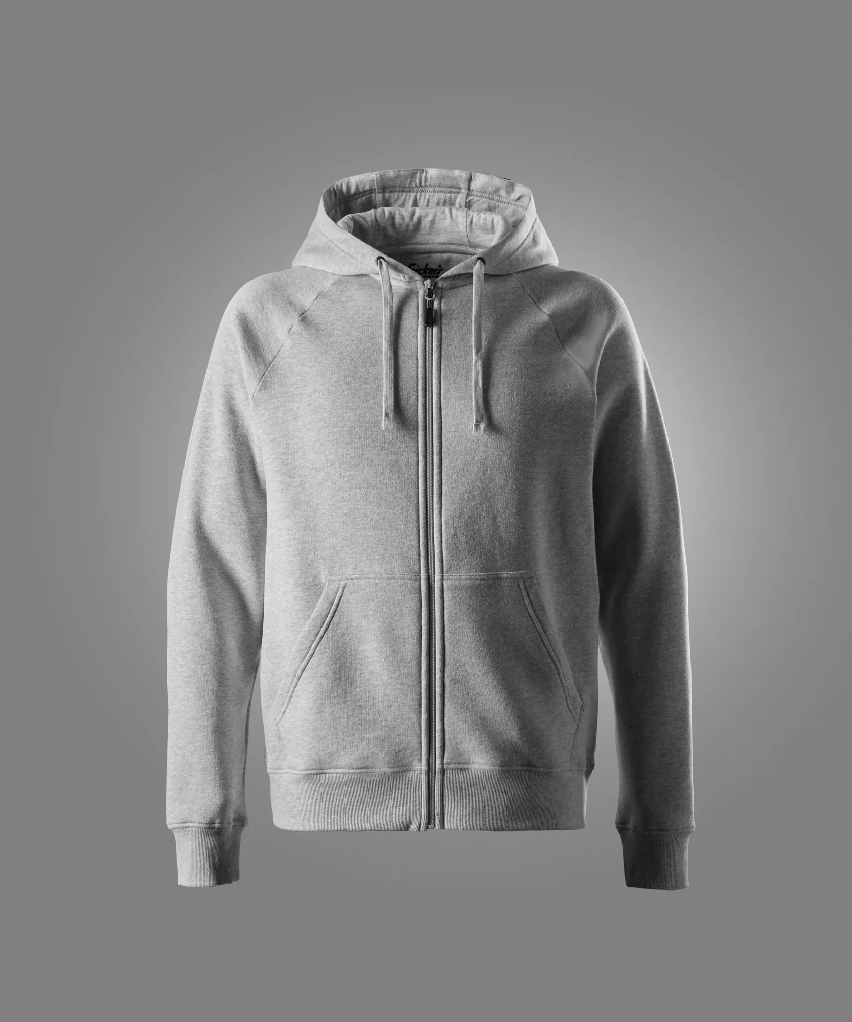 Snickers 2026 Classic Sweatshirt Full Zip Hoodie in Grey Melange