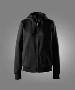 Snickers 2047 Women's Heavy Sweatshirt Full Zip Hoodie in Black