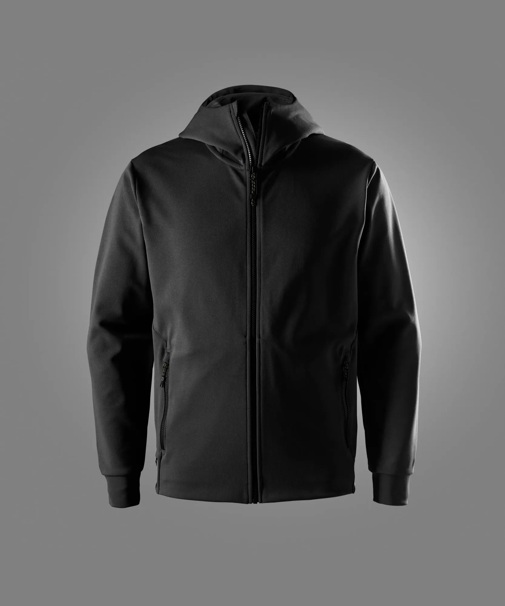 Snickers 2092 Tech Midlayer Full Zip Hoodie in Black