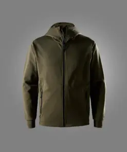 Snickers 2092 Tech Midlayer Full Zip Hoodie in Dark Khaki Green