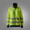 Snickers 2367 ProtecWork Women's Arc Full Zip Sweater High-Vis Class 3/2 in High Visibility Yellow/Navy