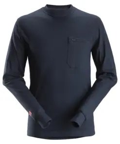 Snickers 2460 ProtecWork Long Sleeve T-Shirt in Navy