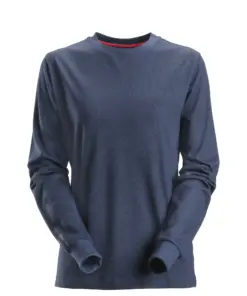 Snickers 2467 ProtecWork Women's Long Sleeve T-Shirt in Navy