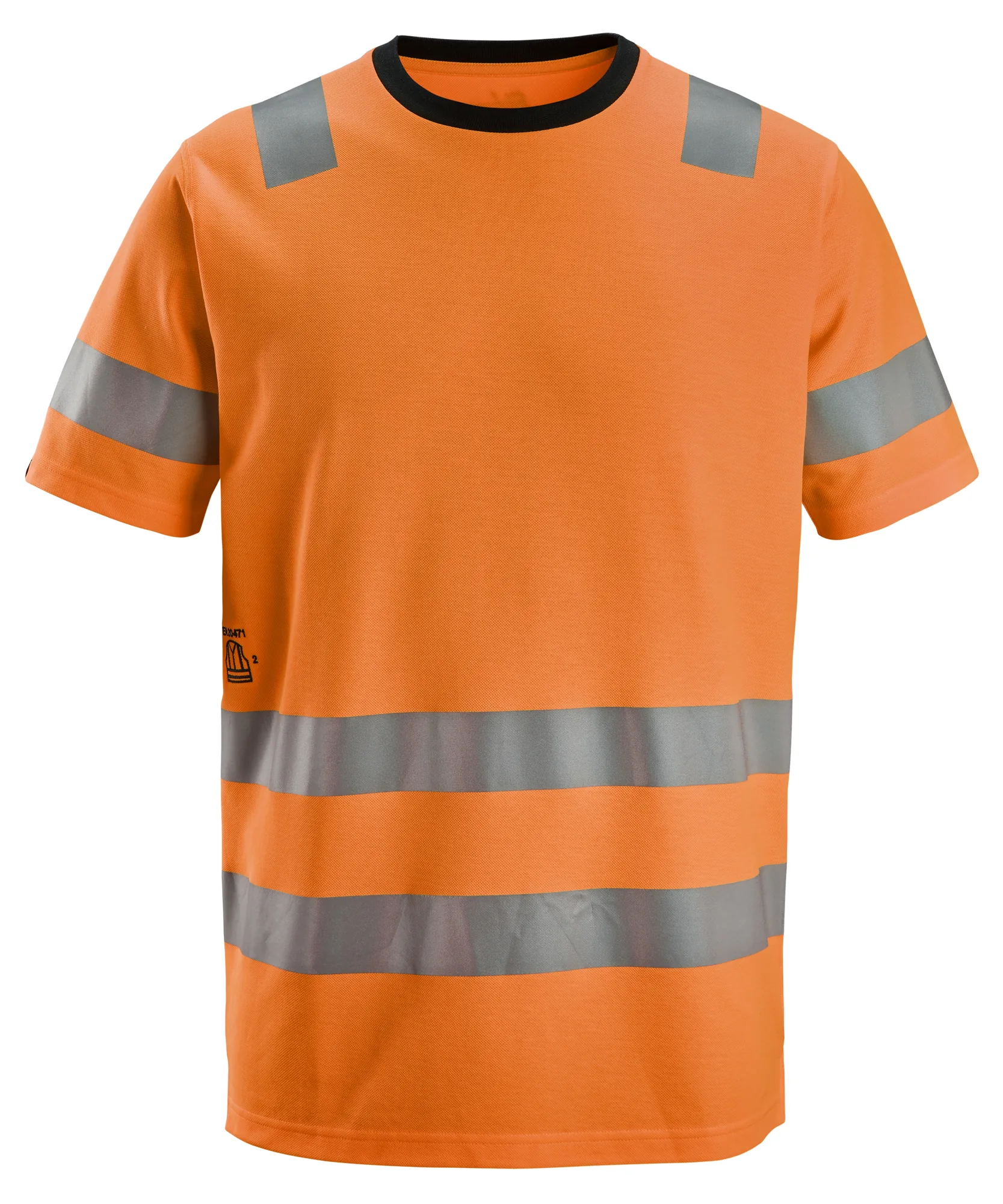 Snickers 2536 High-Vis Class 2 T-Shirt in High Visibility Orange