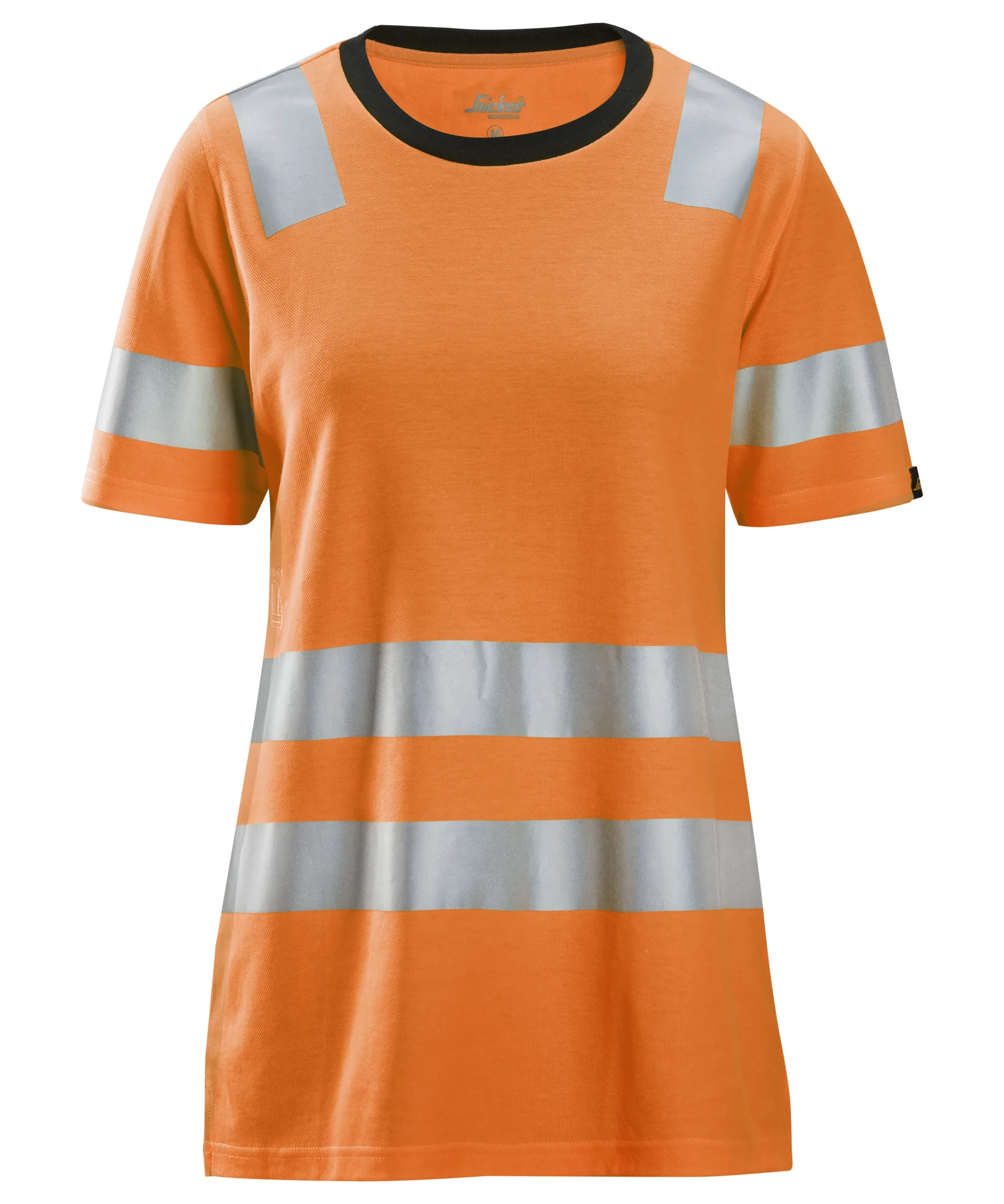 Snickers 2537 High-Vis Class 2 Women's T-Shirt in High Visibility Orange