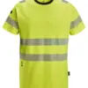 Snickers 2539 High-Vis Class 2 T-shirt in High Visibility Yellow