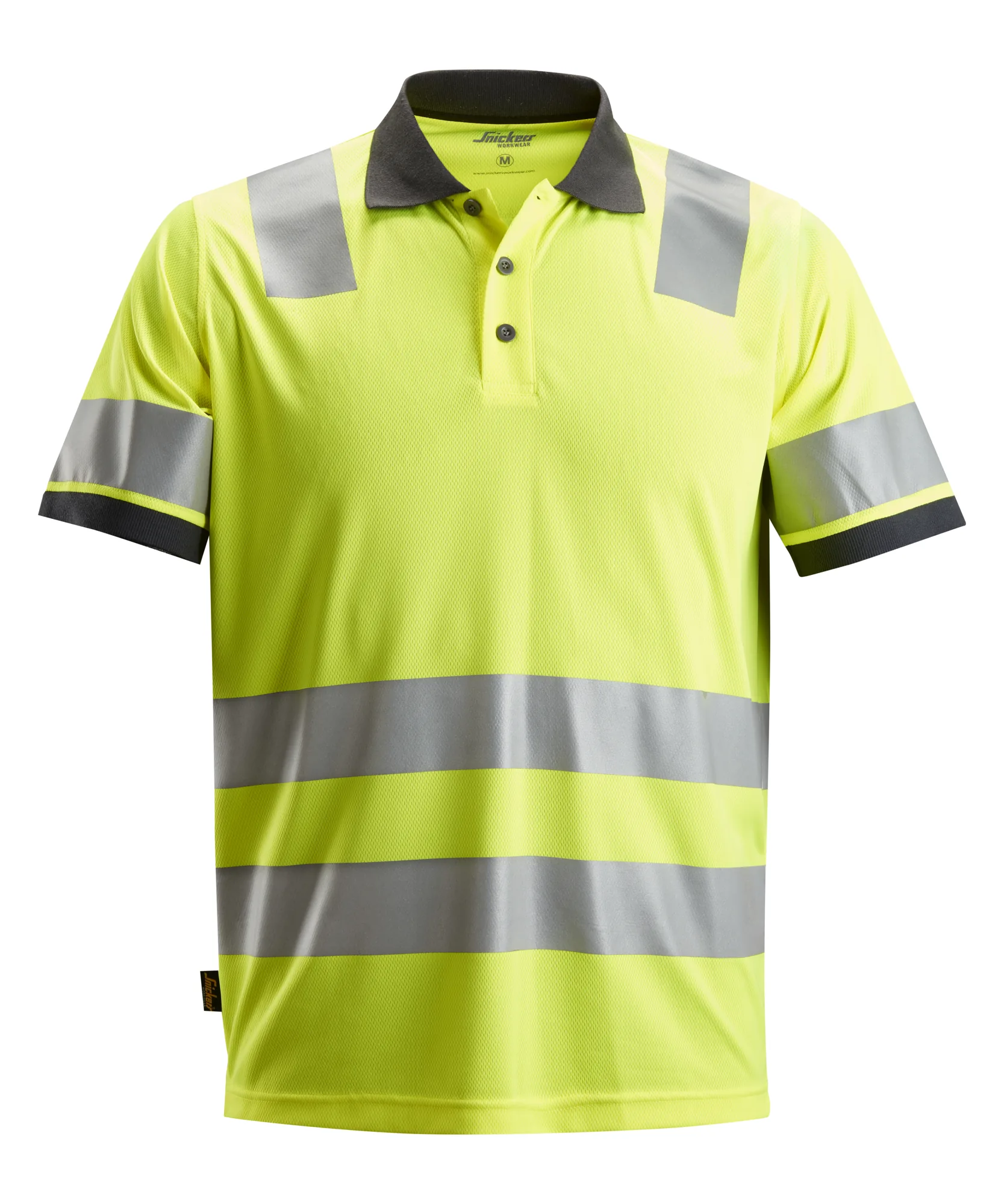 Snickers 2730 High-Vis Class 2 Polo Shirt in High Visibility Yellow