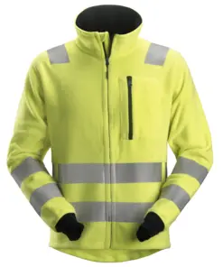 Snickers 2860 ProtecWork Fleece jacket High-Vis Class 3 in High Visibility Yellow