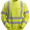 Snickers 2863 ProtecWork Sweatshirt High-Vis Class 3 in High Visibility Yellow