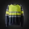 Snickers 2869 ProtecWork Sweatshirt High-Vis Class 1 in Navy/High Visibility Yellow