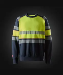 Snickers 2869 ProtecWork Sweatshirt High-Vis Class 1 in Navy/High Visibility Yellow