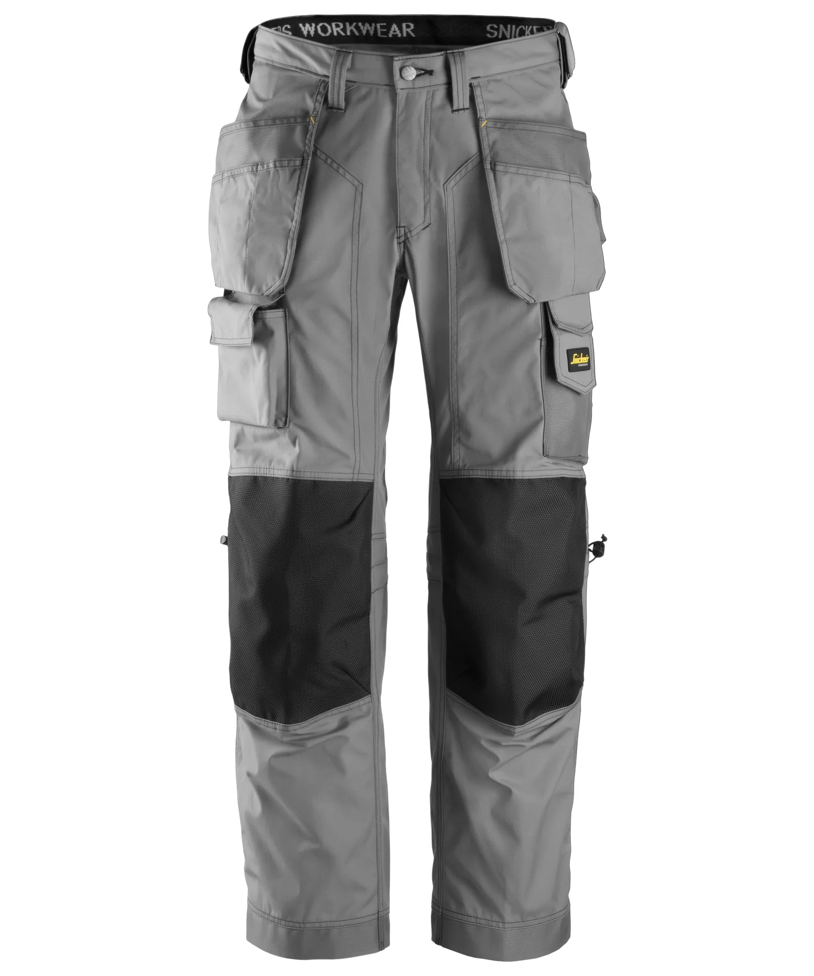 Snickers 3223 Floorlayer Holster Pockets Trousers Rip-Stop in Grey/Black