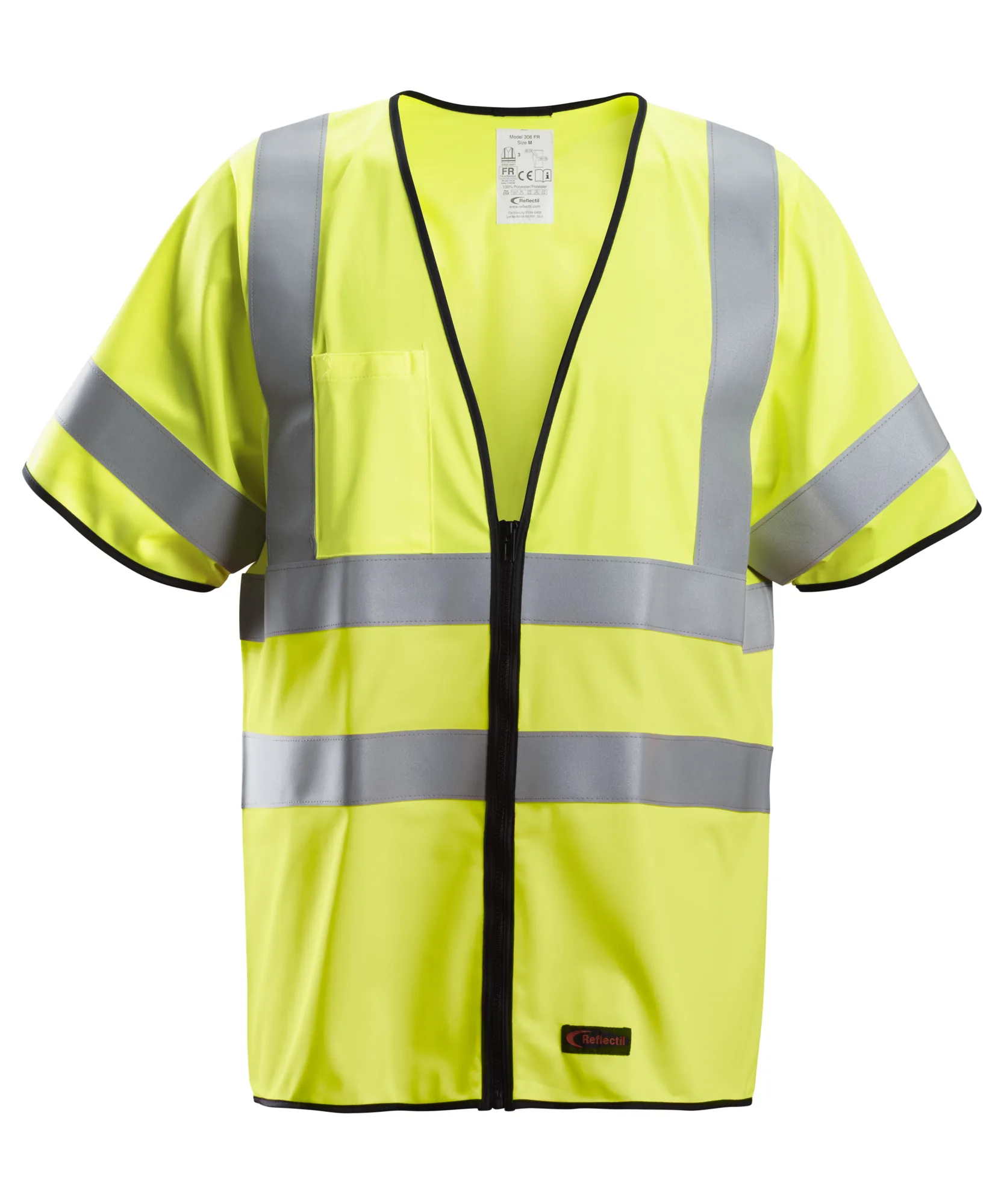Snickers 4361 ProtecWork Vest High-Vis Class 3/2 in High Visibility Yellow