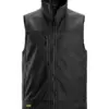 Snickers 4506 AllroundWork Softshell Stretch Vest in Black/Black