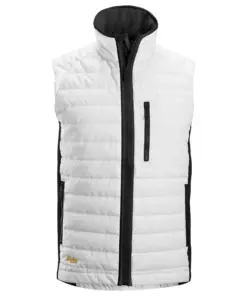 Snickers 4512 AllroundWork 37.5® Insulator Vest in White/Black