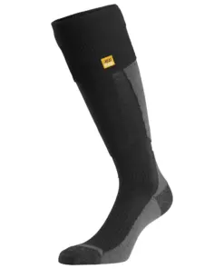 Snickers 5900 Q Heat High Socks in Black/Anthracite Melange