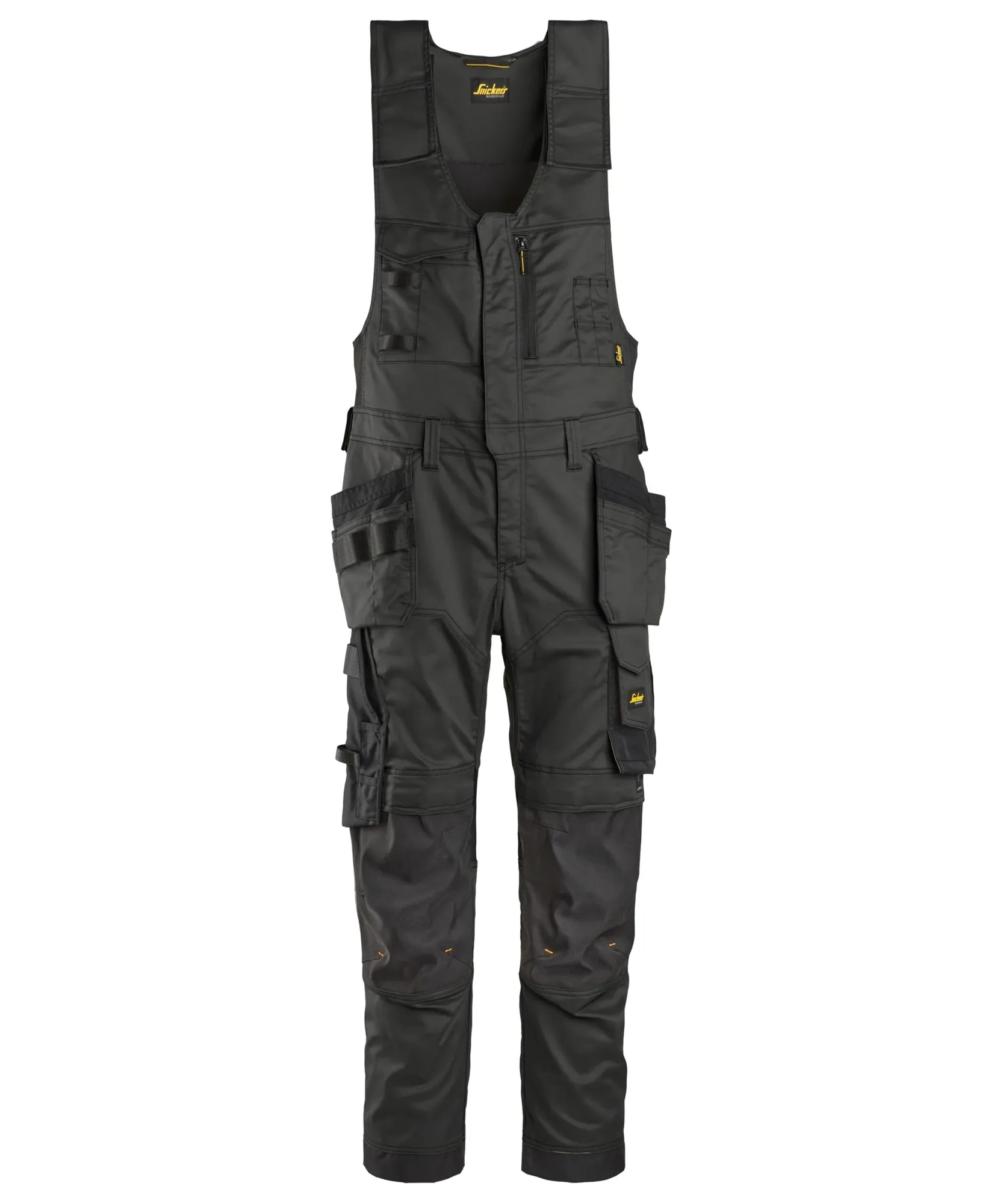 Snickers 6012 AllroundWork Stretch One-piece Trousers Holster Pockets in Black/Black