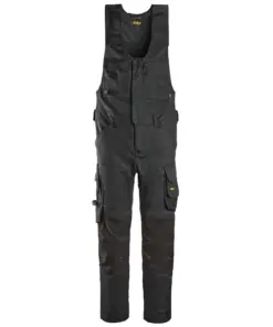 Snickers 6023 AllroundWork Stretch One-piece Trousers in Black/Black