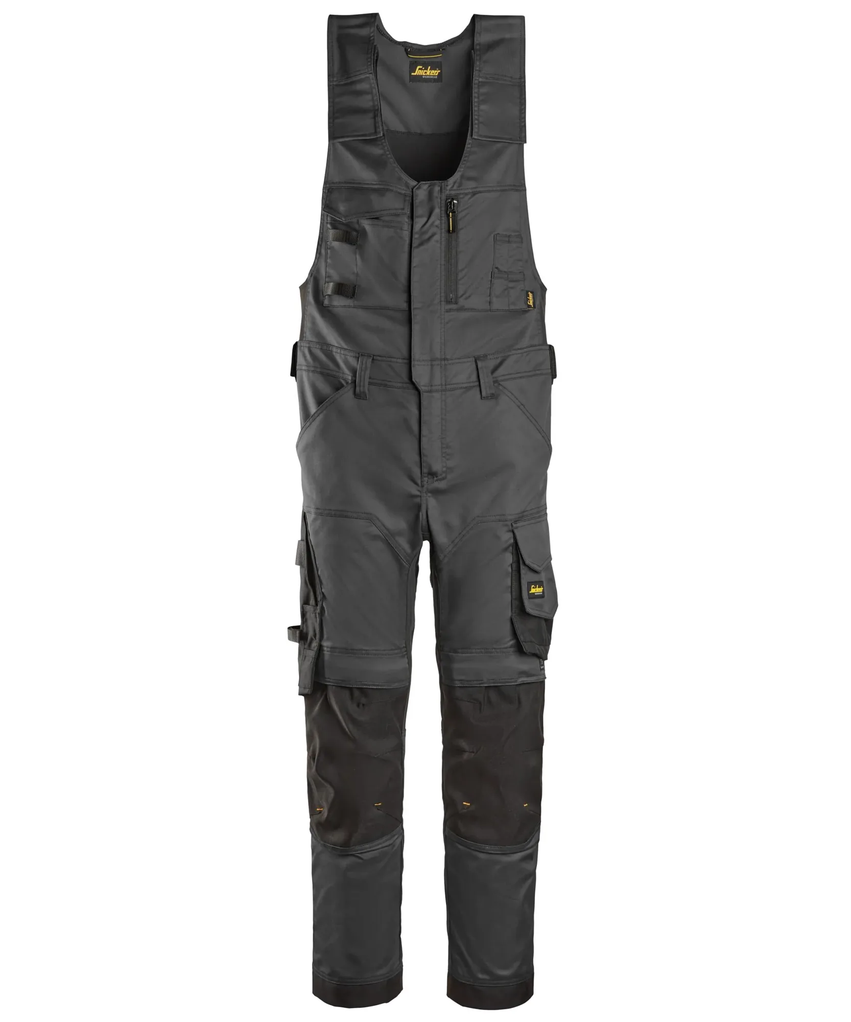 Snickers 6023 AllroundWork Stretch One-piece Trousers in Steel Grey/Black