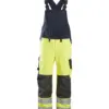 Snickers 6060 ProtecWork Bib & Brace Trousers High-Vis Class 2 in High Visibility Yellow/Navy