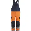 Snickers 6064 ProtecWork Bib & Brace Trousers High-Vis Class 2 in High Visibility Orange/Navy
