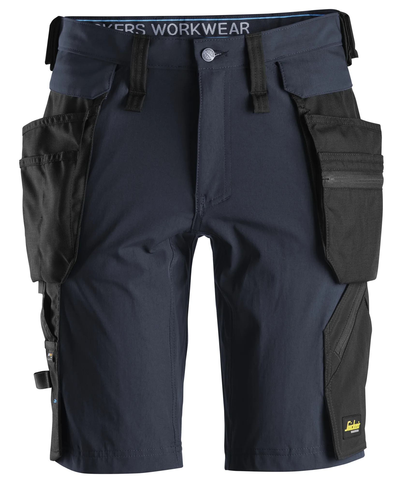 Snickers 6108 LiteWork Shorts+ Detachable Holster Pockets in Navy/Black
