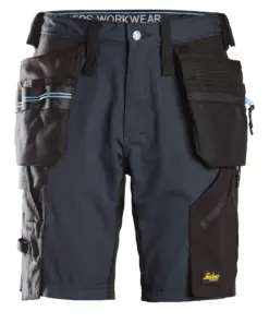 Snickers 6110 LiteWork 37.5® Work Shorts Holster Pockets in Navy/Black