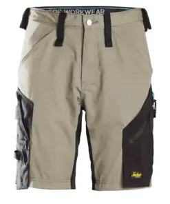 Snickers 6112 LiteWork 37.5® Work Shorts in Khaki/Black