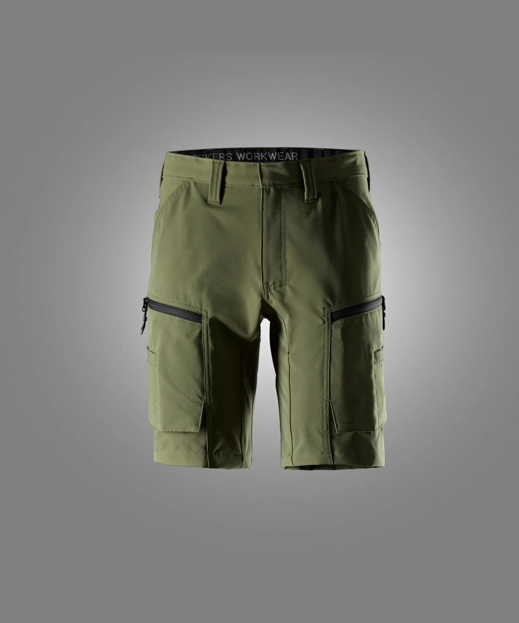 Snickers 6114 ServiceWork Service Stretch Shorts in Khaki Green