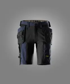 Snickers 6118 AllroundWork Stretch Shorts Holster Pockets in Navy/Black