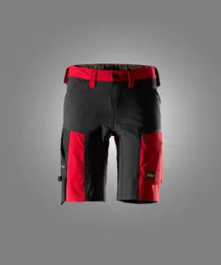 Snickers 6119 AllroundWork Stretch Shorts in Chili Red/Black