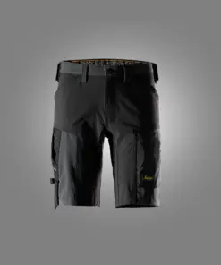Snickers 6119 AllroundWork Stretch Shorts in Steel Grey/Black