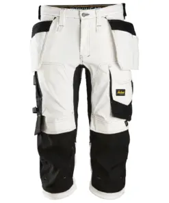 Snickers 6142 AllroundWork Stretch Pirates Holster Pockets in White/Black
