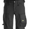 Snickers 6143 AllroundWork Stretch Shorts in Black/Black