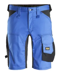 Snickers 6143 AllroundWork Stretch Shorts in True Blue/Black