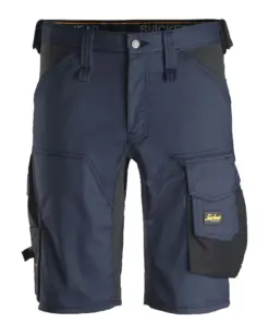 Snickers 6143 AllroundWork Stretch Shorts in Navy/Black