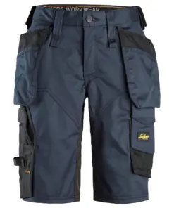 Snickers 6147 AllroundWork Women's Stretch Shorts Holster Pockets in Navy/Black