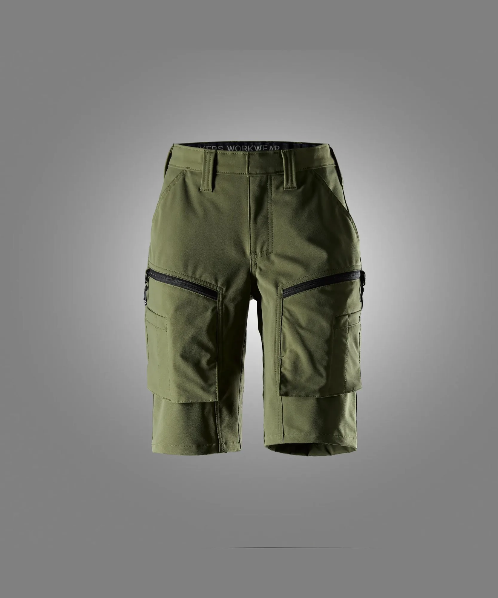 Snickers 6174 ServiceWork Women's Service Stretch Shorts in Khaki Green