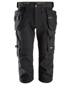 Snickers 6178 AllroundWork 4-way Stretch Pirates Holster Pockets in Black/Black